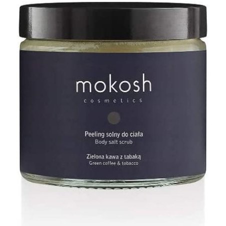Mokosh Peeling Solny Do Ciała Zielona Kawa Z Tabaką 300g