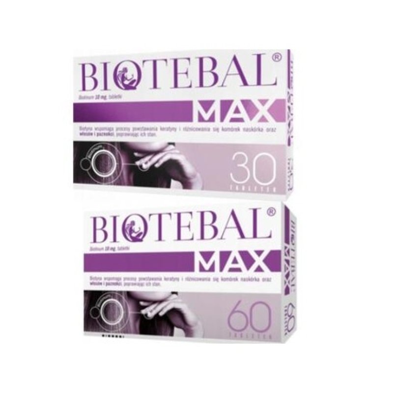 Biotebal Max 10mg Hair Growth Tablets 30/60