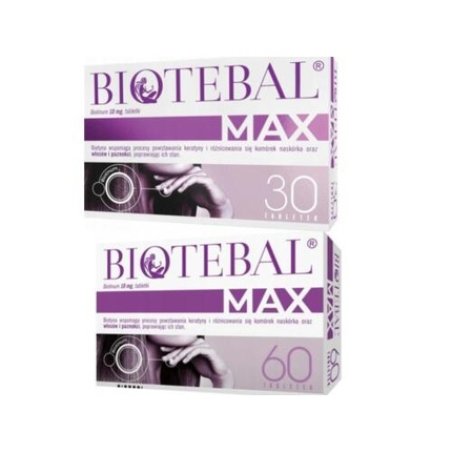 Biotebal Max 10mg Hair Growth Tablets 30/60