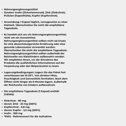 Bicaps Zinc Citrate and Copper Citrate Supplement 60 Capsules