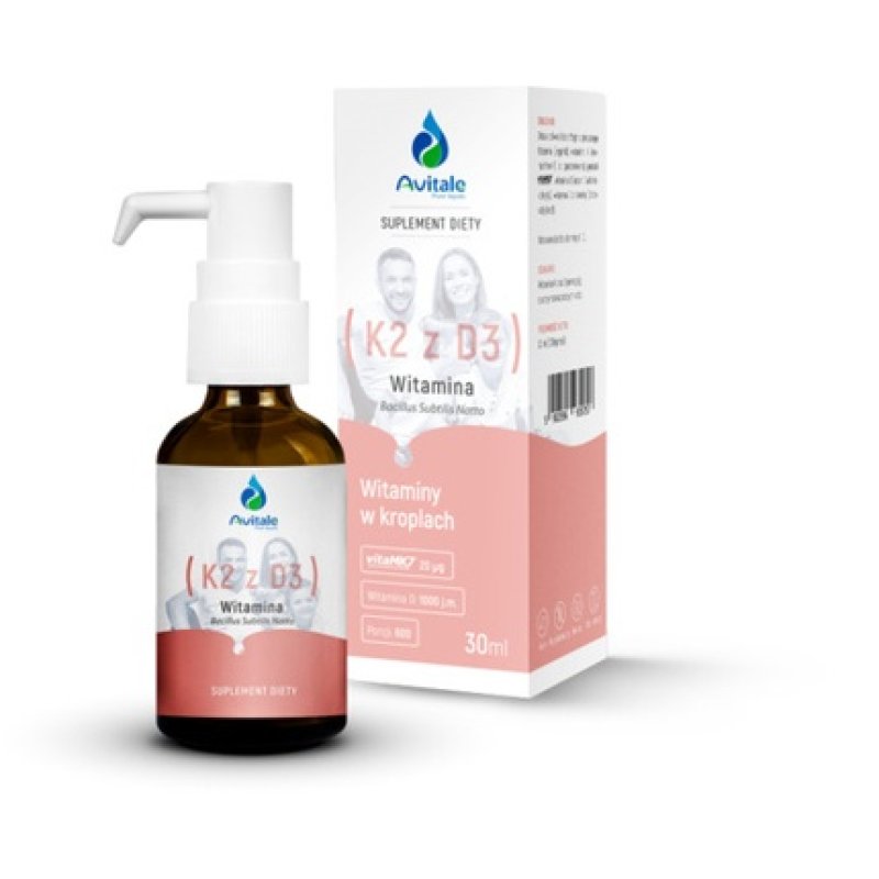 Aliness Vitamin K2 D3 Forte Vita MK7 50µg D3 4000 IU 30ml