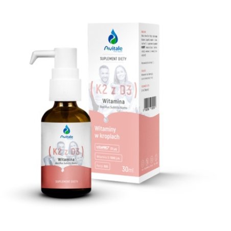 Aliness Vitamin K2 D3 Forte Vita MK7 50µg D3 4000 IU 30ml