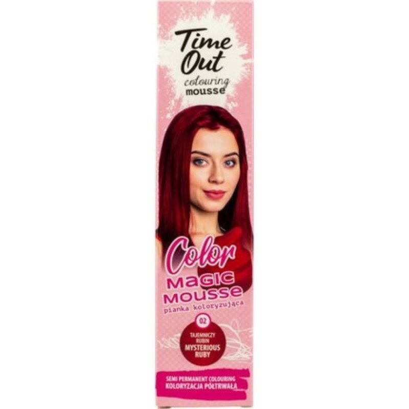 Timeout Mysterious Ruby Color Foam Hair Toner Mousse 75ml