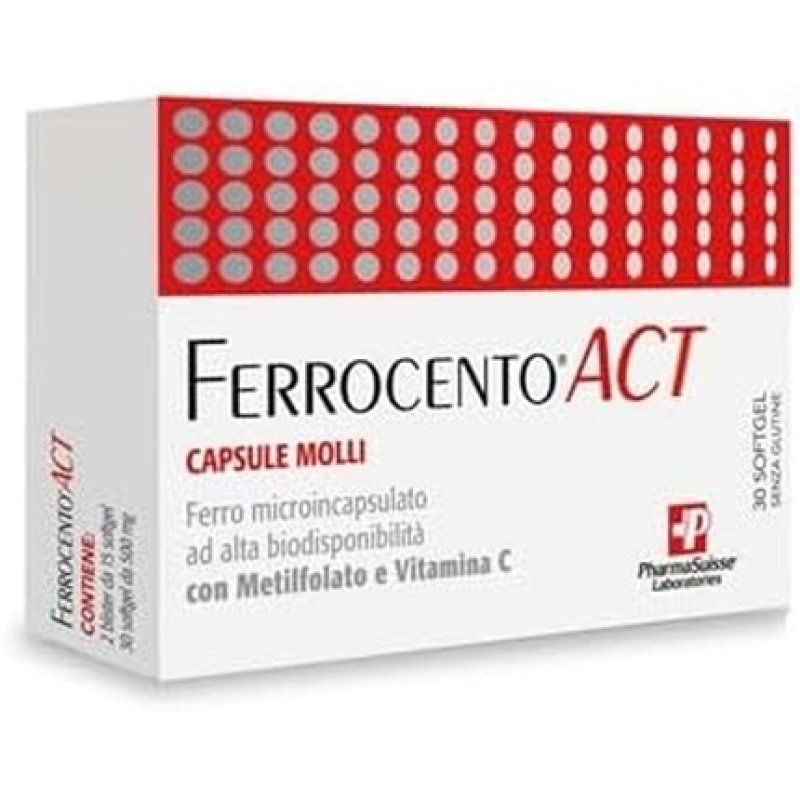 Pharmasuisse Laboratories Ferrocento Act 30 Soft Capsules