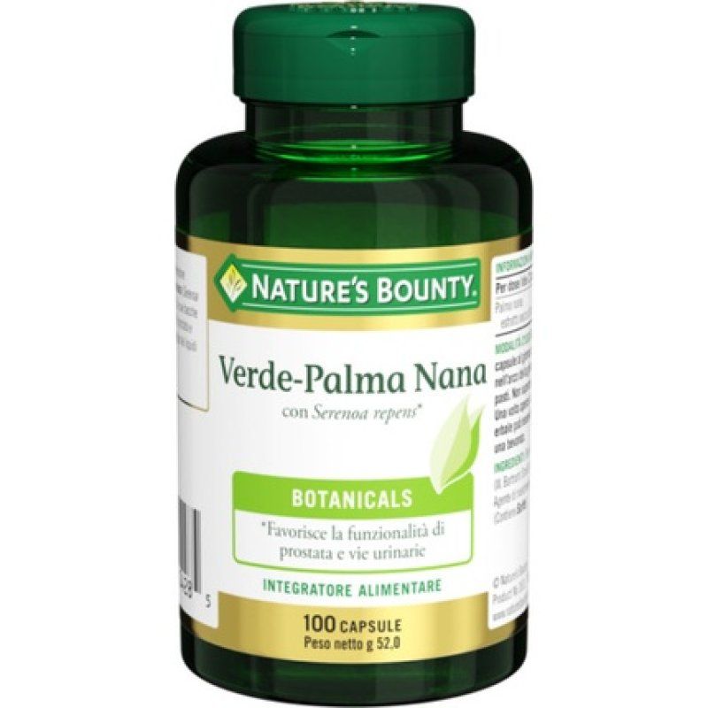 Green-Palm Dwarf Nature's Bounty 100 Capsules