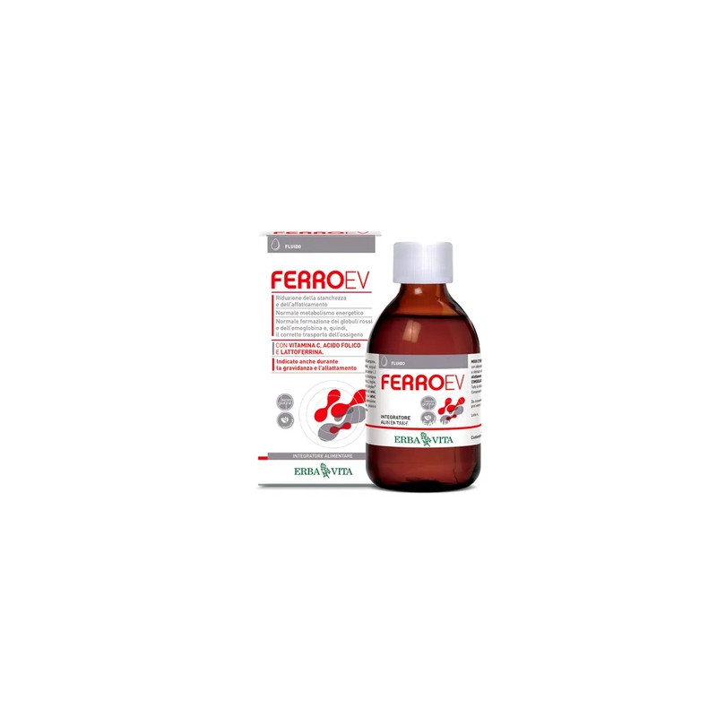 Erba Vita Ferro Ev Fluid Iron Supplement 250 Ml