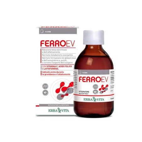 Erba Vita Ferro Ev Fluid Iron Supplement 250 Ml