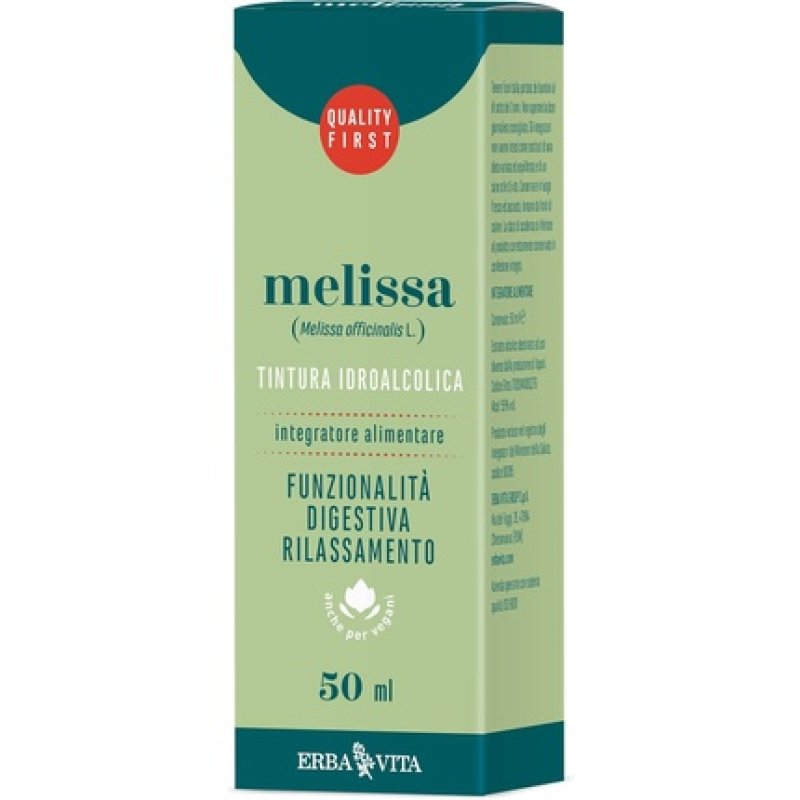 Erba Vita Hydroalcoholic Tincture of Melissa Leaves 50ml