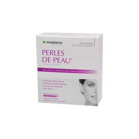 Arkopharma Perles De Peau Anti Aging 10 Ampoules - Herbal Dietary Supplement