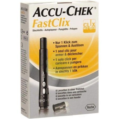 Accu-Chek Fastclix Finger Prick Kit with 6 Lancets