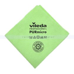 Vileda Purmicro Active Microfiber Cloth 38 x 35cm Green