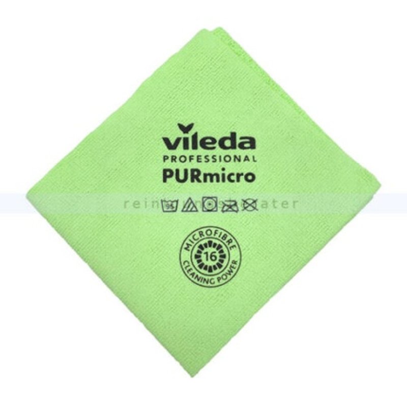 Vileda Purmicro Active Microfiber Cloth 38 x 35cm Green
