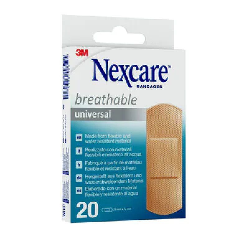 Nexcare 7100227224 pansement adhésif 2,5 x 7,2 cm 20 pièce(s)