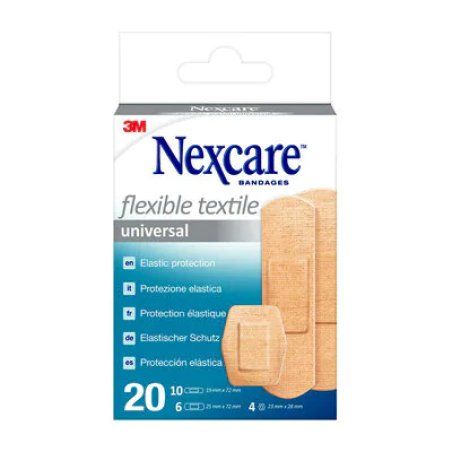 Nexcare Universal Flexible Textile Plasters Assorted