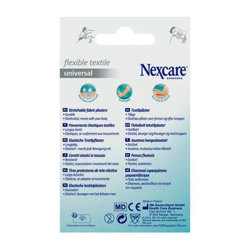Nexcare Universal Flexible Textile Plasters Assorted