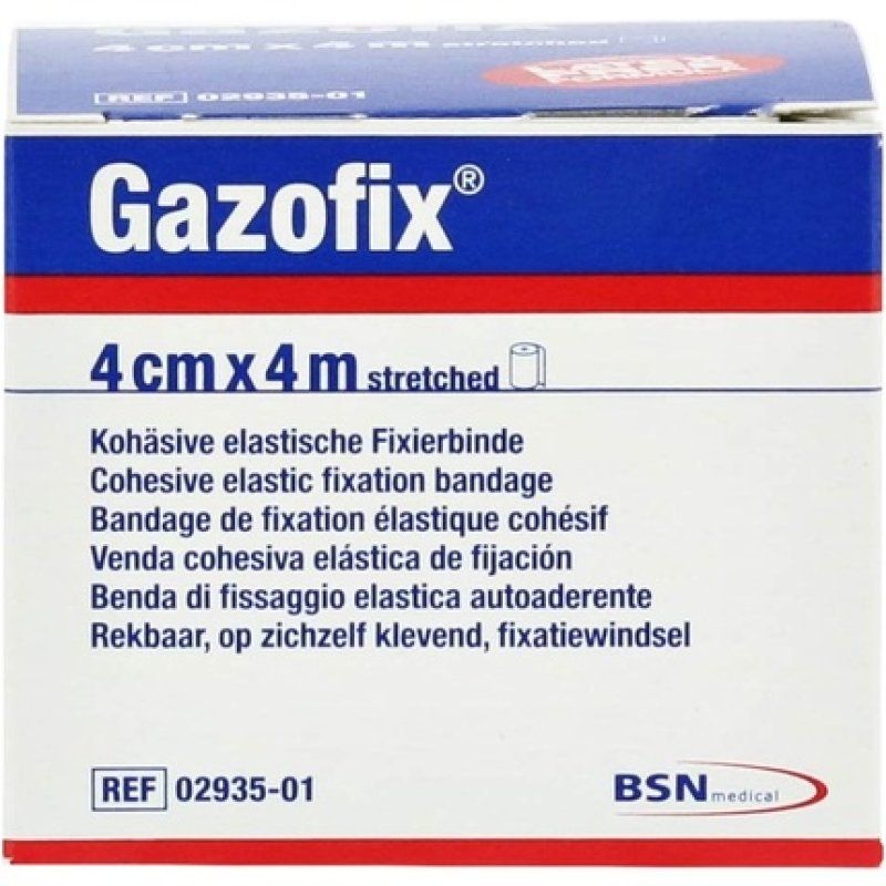 Gazofix Cohesive Fixation Bandage 4cm x 4m Skin Color