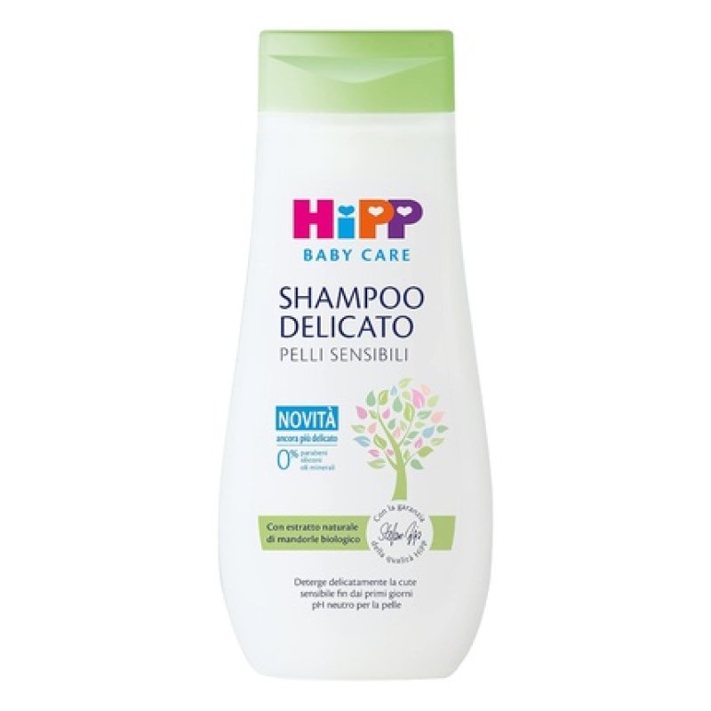 HiPP Baby Care Shampoo for Children Gentle Cleansing No Eye Irritation Sensitive Skin with Natural Organic Almond