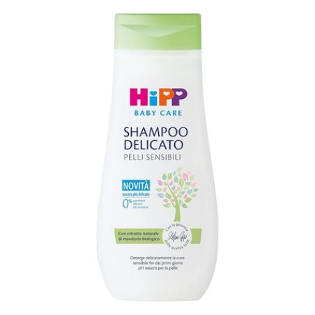 HiPP Baby Care Shampoo for Children Gentle Cleansing No Eye Irritation Sensitive Skin with Natural Organic Almond