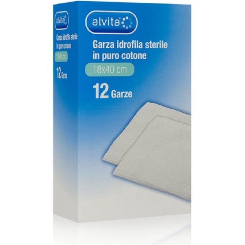 Alvita Sterile Non-Woven Gauze 36 x 40 cm - Pack of 12