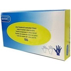 Alvita Disposable Latex Gloves Size Large