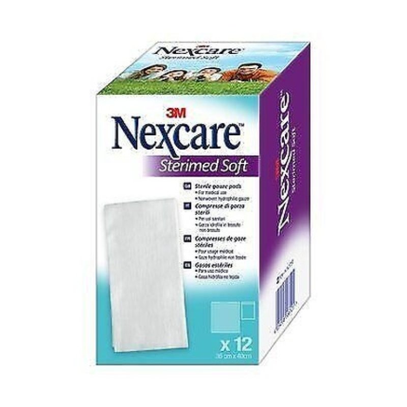 3M Italia Nexcare Sterimed Soft Sterile Gauze 36x40cm - Pack of 12