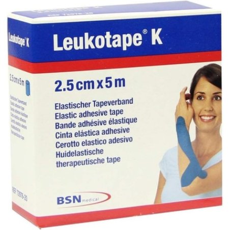 Leukotape K Kinesiology Tape Blue 2.5cm x 4.5m