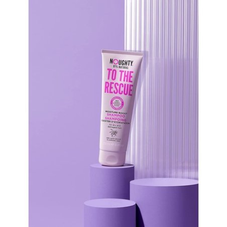 Noughty To The Rescue Moisture Boost Shampoo 97% Natural Sulfate-Free Vegan Hair Care 250ml