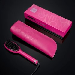 ghd Glide Pink Hot Brush with Ceramic Heating Technology and Ionizer Orchid Pink Limited Edition
