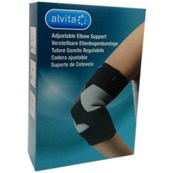 Alvita Adjustable Elbow Brace Black Size 2 (25-27 cm)