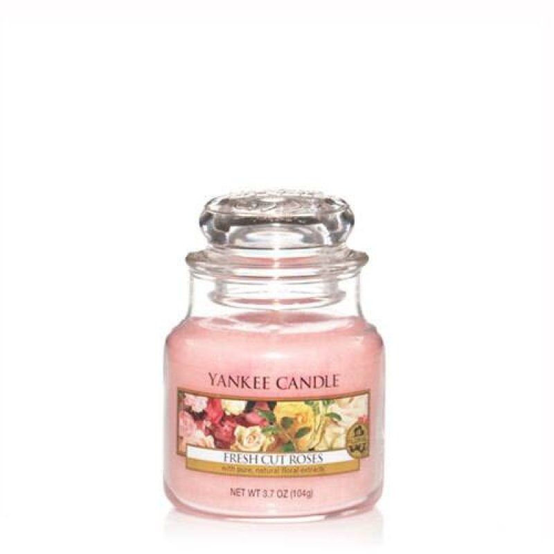 Yankee Candle Fresh Cut Roses Scented Candle - Small Jar