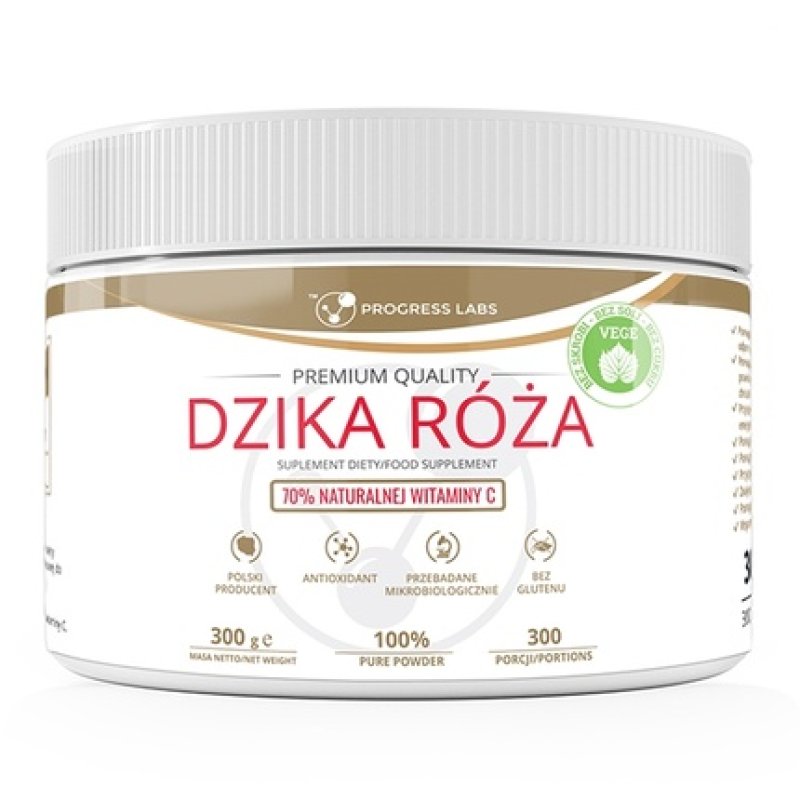 Progress Labs Wild Rose 70% Natural Vitamin C Dietary Supplement Powder 300g