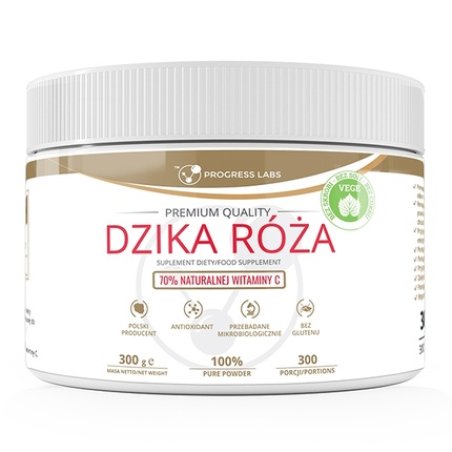 Progress Labs Wild Rose 70% Natural Vitamin C Dietary Supplement Powder 300g