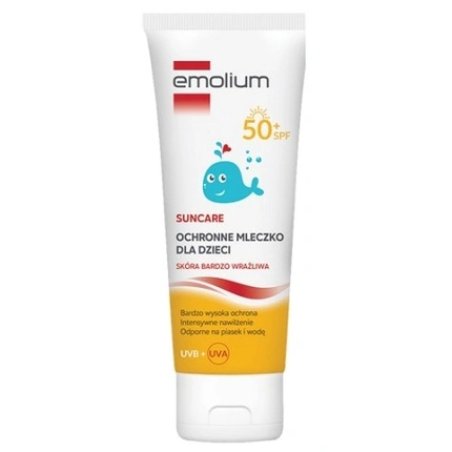 Emolium Suncare Protective Milk For Children Very Sensitive Skin Spf 50 - 125 Ml