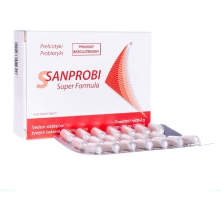 Sanprobi Super Formula 40 Capsules - 7 Probiotics & Prebiotics Bacterial Culture