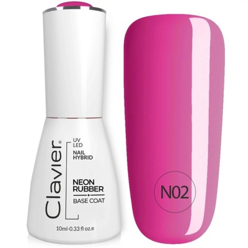 Clavier Luxury Nail Neon Rubber Base Rubber Base N02 10ml