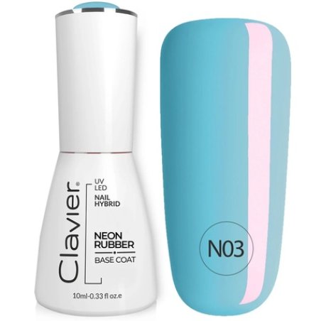 Clavier Luxury Nail Neon Rubber Base - N03, 10ml