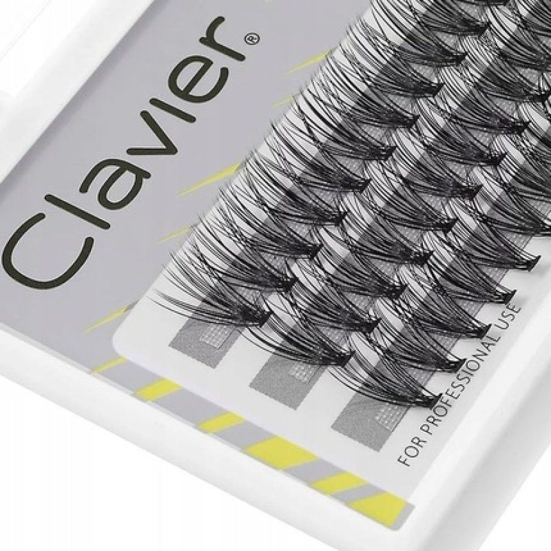 Clavier Artificial Eyelashes in Clusters BeDu2o Double Volume Various Lengths 8-14mm Ultravolume for a Perfect Look 8mm