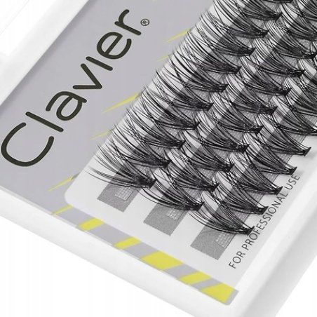 Clavier Artificial Eyelashes in Clusters BeDu2o Double Volume Various Lengths 8-14mm Ultravolume for a Perfect Look 8mm