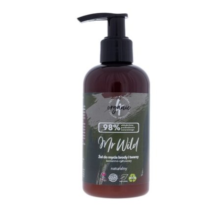 4organic Mr Wild Beard And Face Wash Spicy-Citrus 200ml