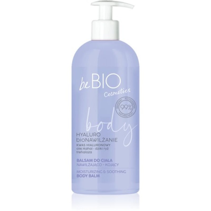 Be Bio Natural Body Lotion with Hyaluronic Acid, Trehalose, and Wild Rice Extract - 350ml