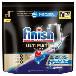 Finish Ultimate All In 1 Dishwasher Capsules Fresh - 15 Pieces