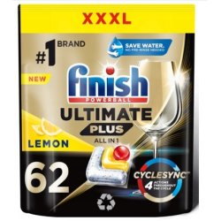 Ultimate Plus Dishwasher Capsules Lemon 62 Pieces