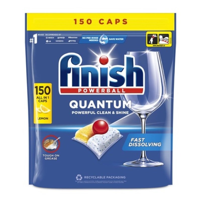 Finish Quantum Tabs 150 Pieces Lemon