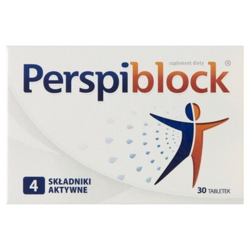 Perspiblock Dietary Supplement Inhibiting Excessive Sweating 30 Tablets