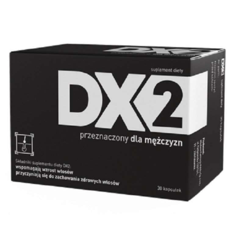 DX2 Stronger Denser Hair Growth Supplement for Men with Horsetail Extract 30 Capsules