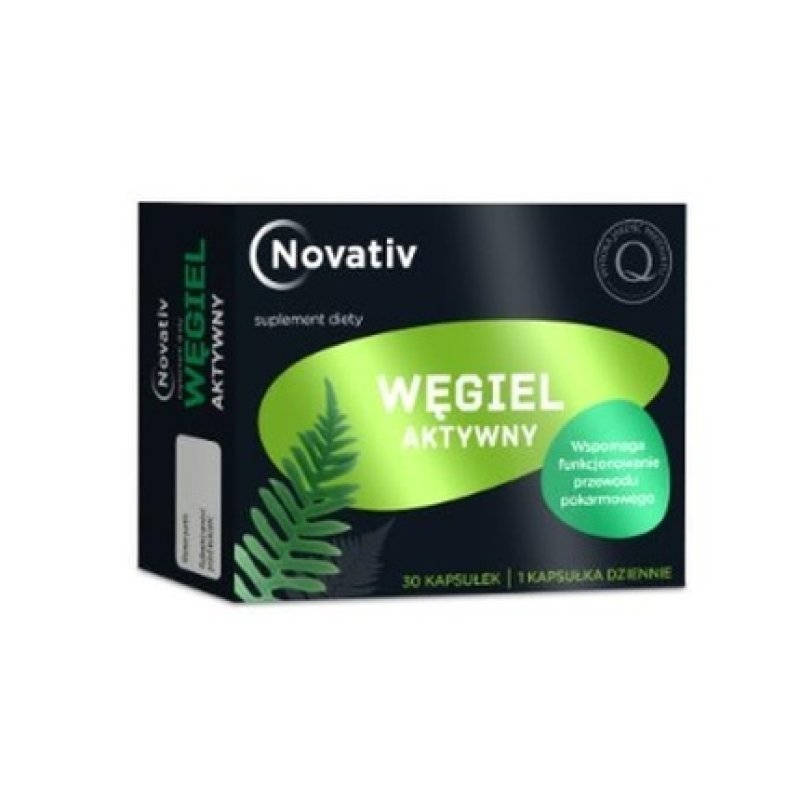 Novativ activated charcoal 30 capsules