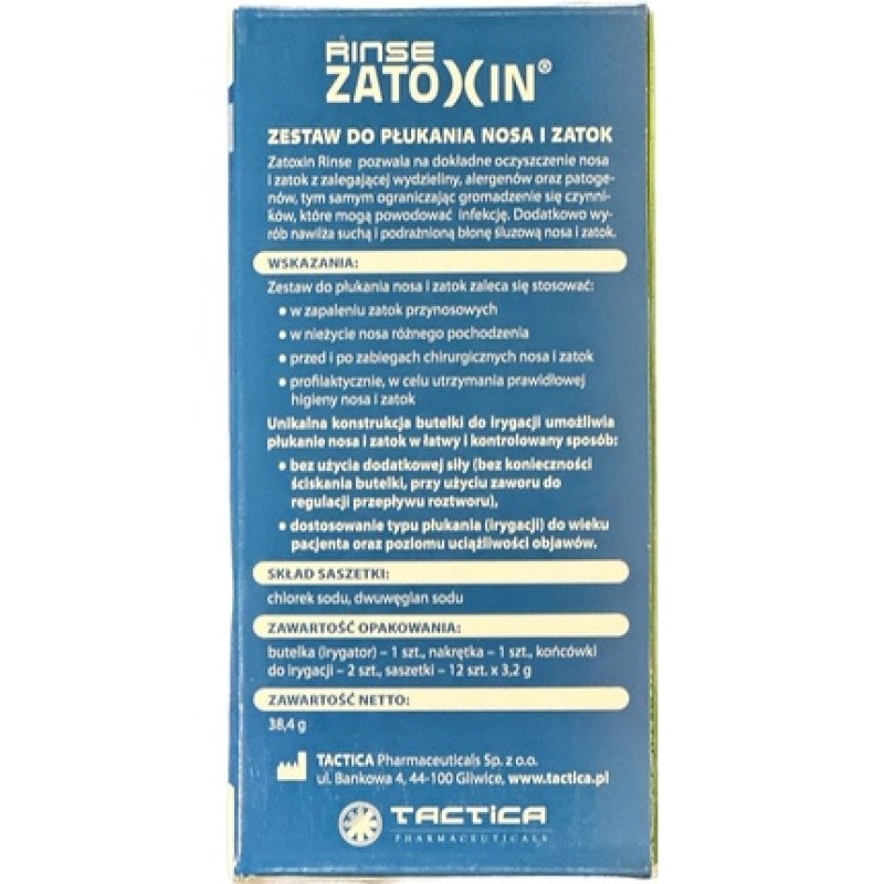 Zatoxin Rinse Kit Nasal Rinse Bottle