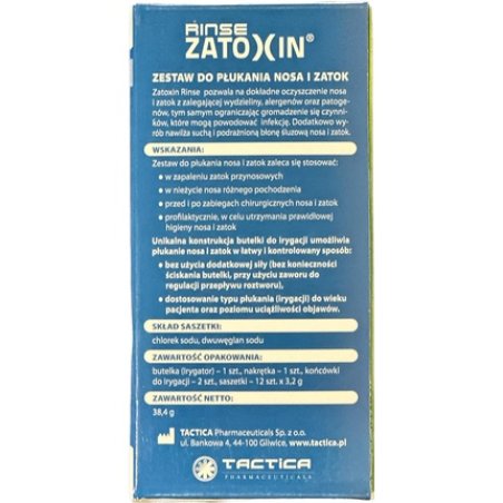 Zatoxin Rinse Kit Nasal Rinse Bottle