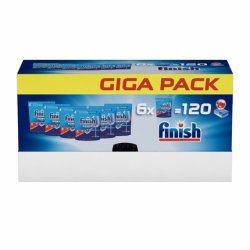 Finish Power Tabs Regular Gigapack - 6 Packs Of 20 Pieces