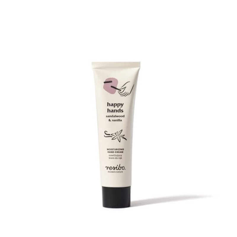 RESIBO Hand Cream Happy Hands Vanilla and Sandalwood 50ml
